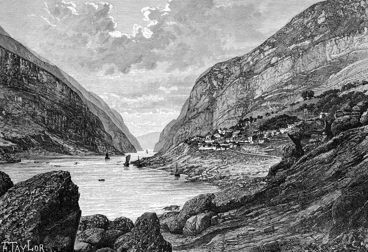 Die Mitan-Schlucht des Yang-Tze-Kiang von Unbekannt