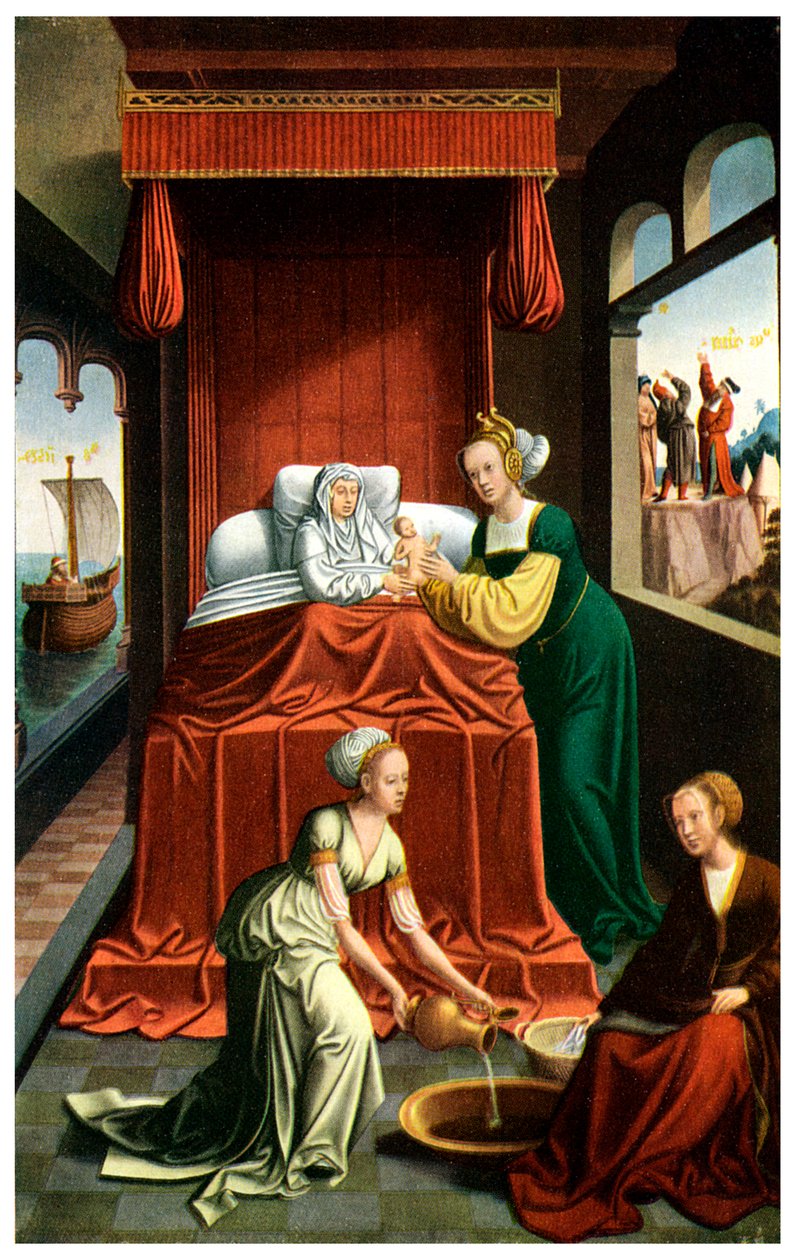 Die Geburt der Jungfrau, um 1520 von Unbekannt