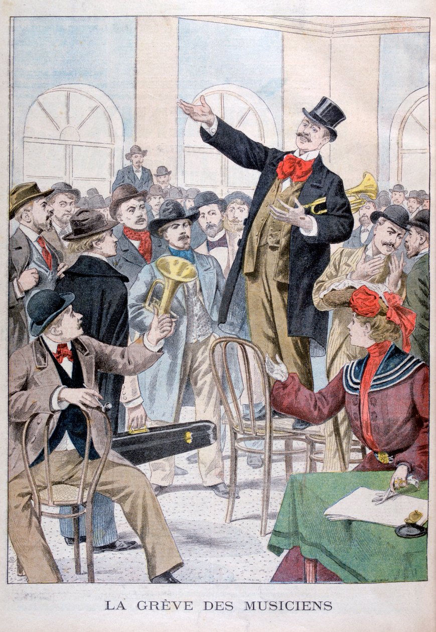 Der Musikerstreik, 1902 von Unbekannt