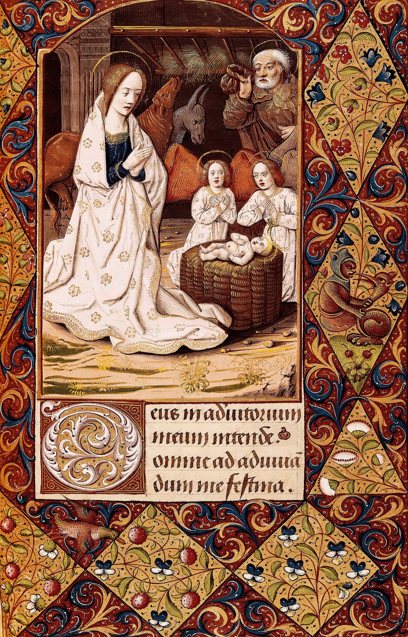 Die Geburt Christi (Miniatur) von Unbekannt