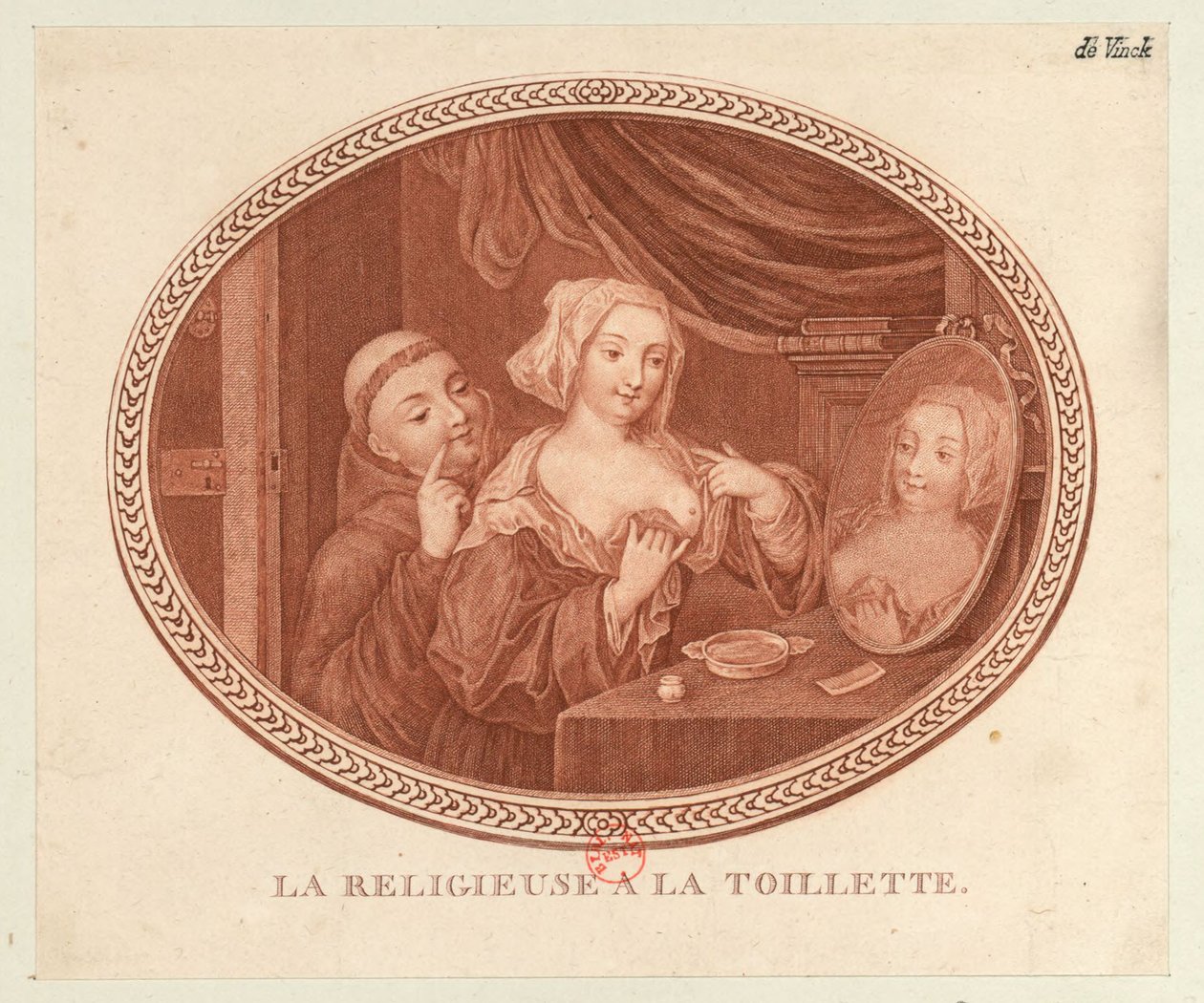Die Nonne bei der Toilette, 1770-1780er von Unbekannt