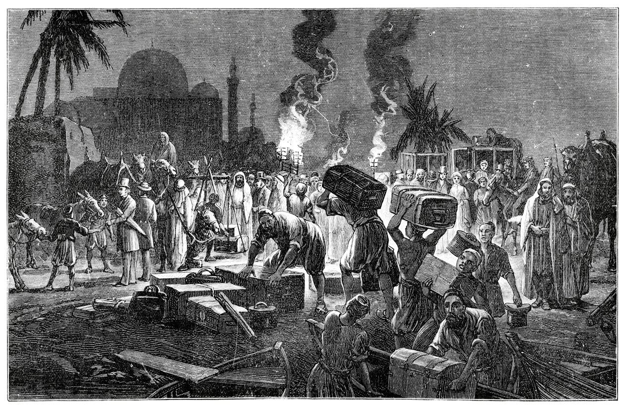 Die Überlandroute, Boulak, Ägypten, 1900 von Unbekannt