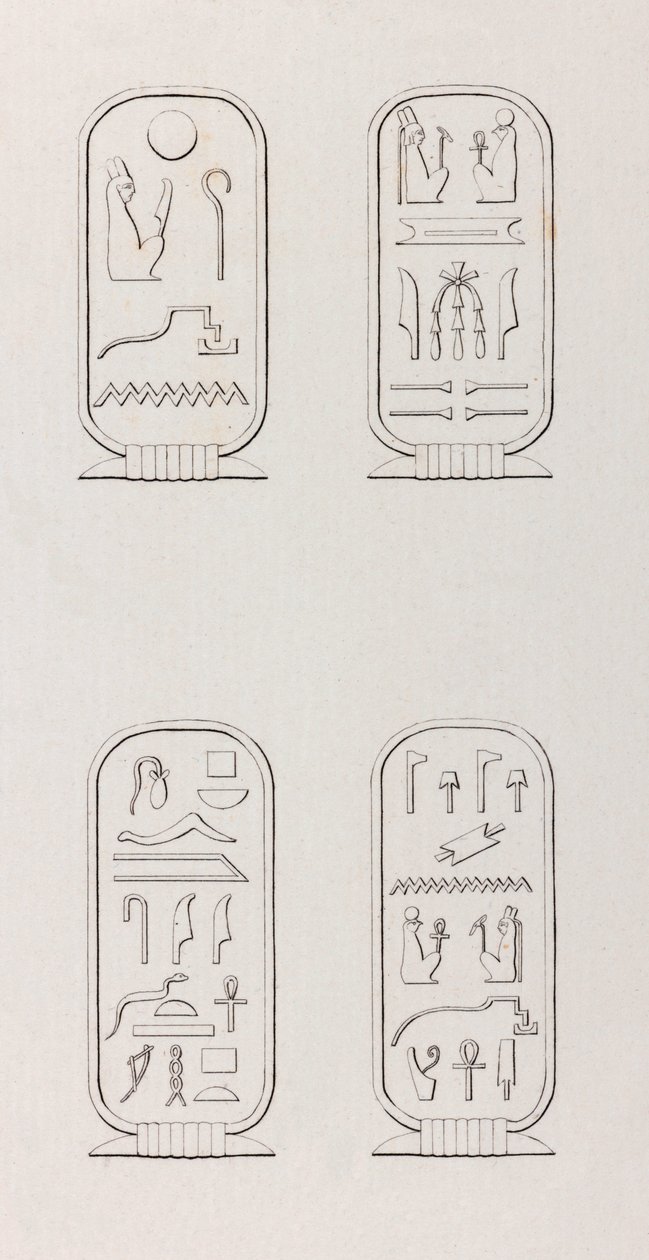 Theben: Hieroglyphen (Nahaufnahme) von Unbekannt