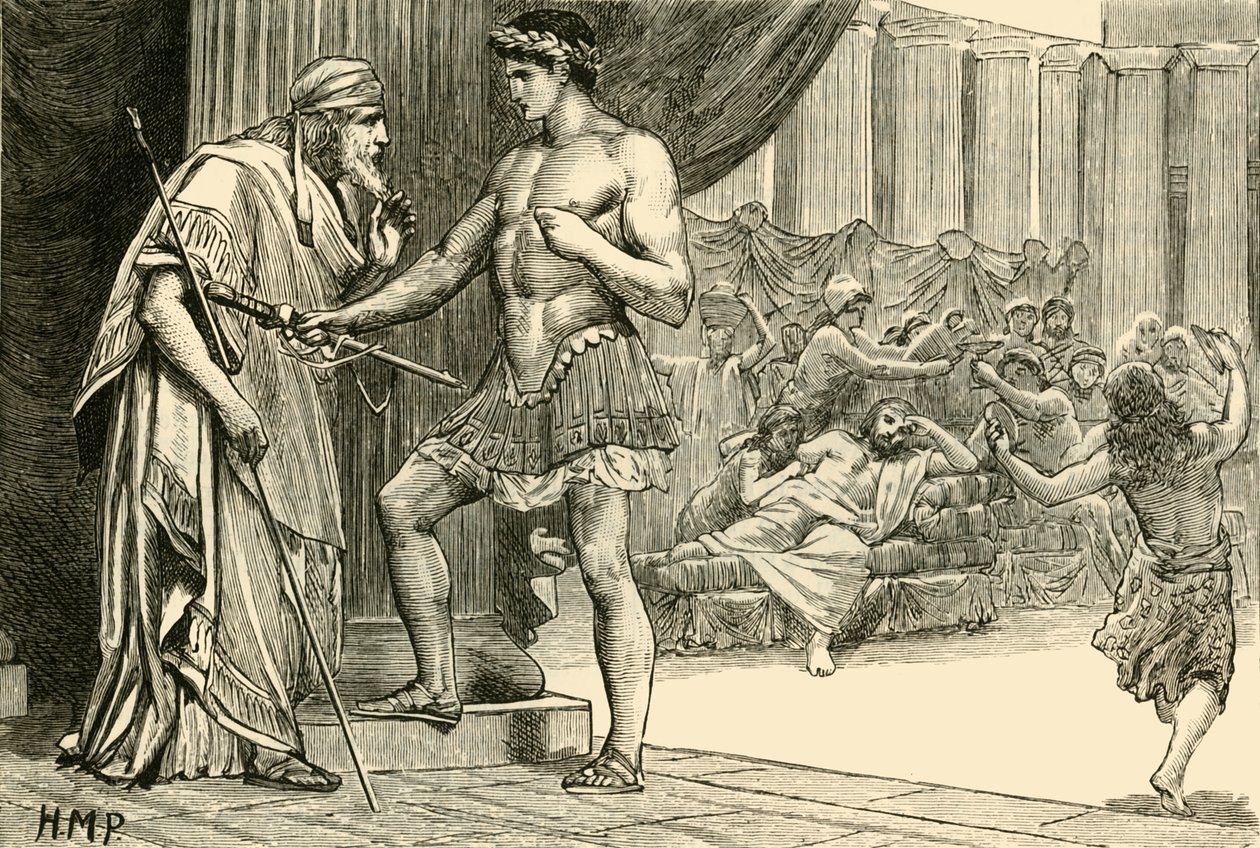 Theseus und Aegeus von Unbekannt