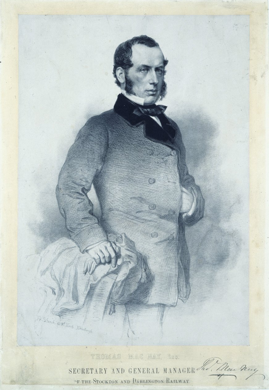 Thomas MacNay, Eisenbahnsekretär und Generaldirektor von Unbekannt