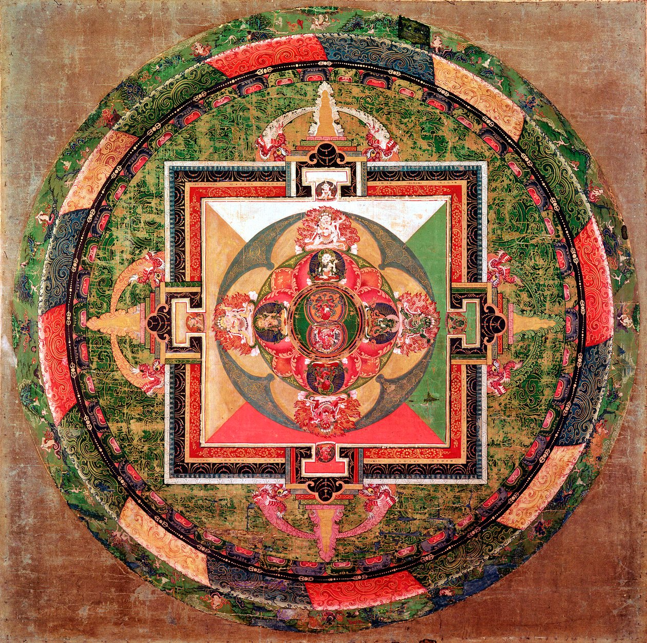 Tibetisches buddhistisches Mandala von Unbekannt