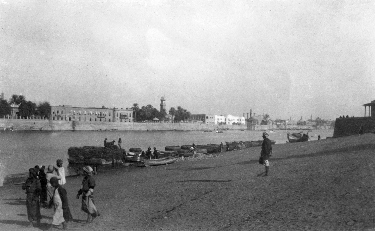 Tigris-Fluss, Bagdad, Irak, 1917-1919 von Unbekannt