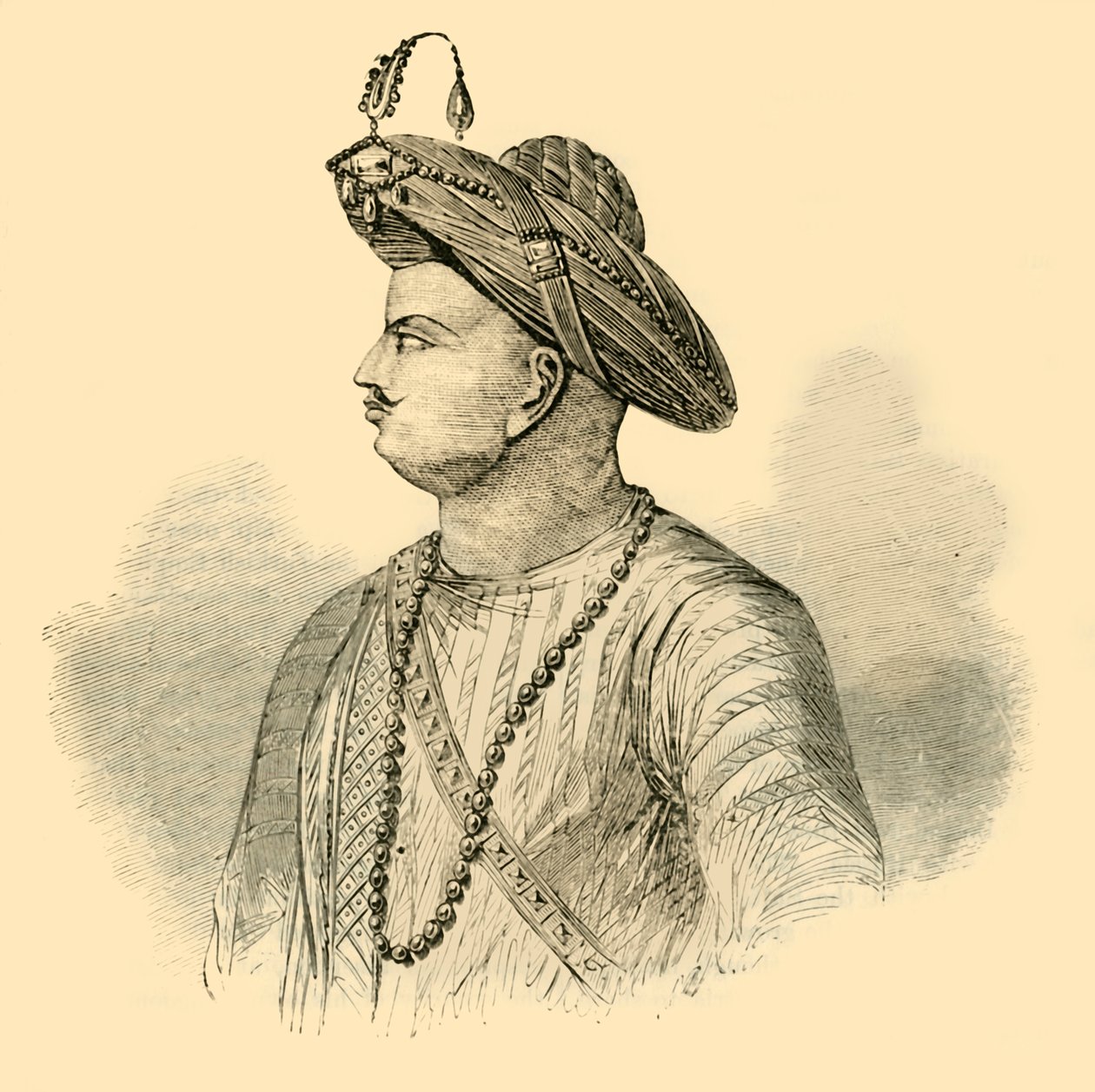 Tippoo Saib, um 1790, 1890 von Unbekannt
