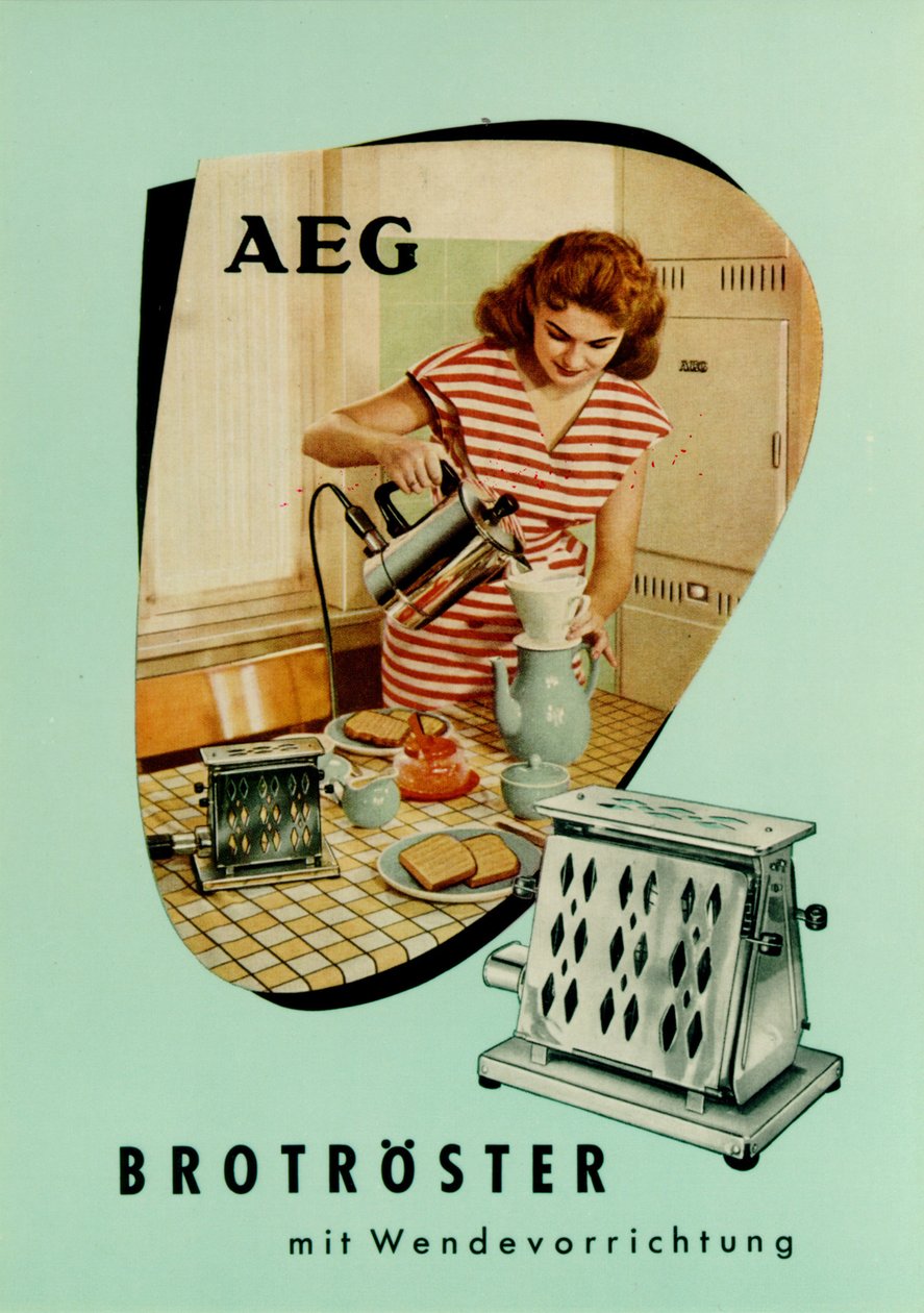 Toaster. AEG-Werbung von Unbekannt