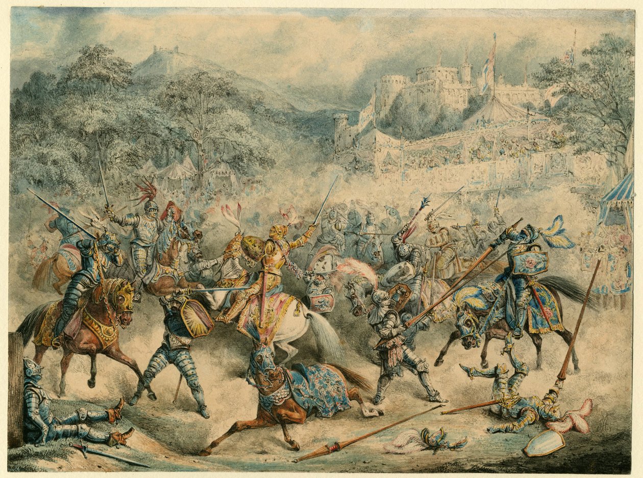 Turnier der berittenen Ritter, 1840 von Unbekannt