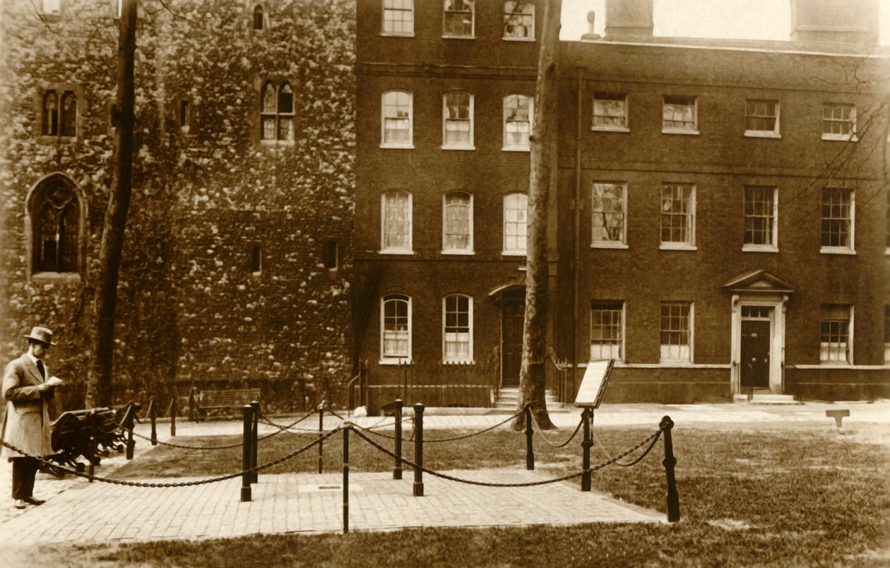 Tower of London. Der Schafottplatz, ca. 1910 von Unbekannt