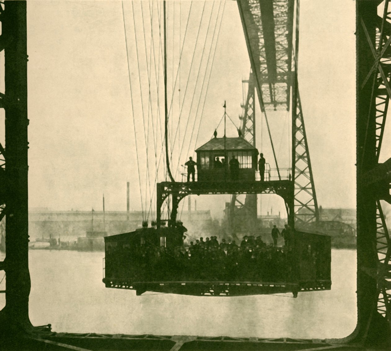Reisewagen, Transporterbrücke, Middlesborough, um 1930 von Unbekannt