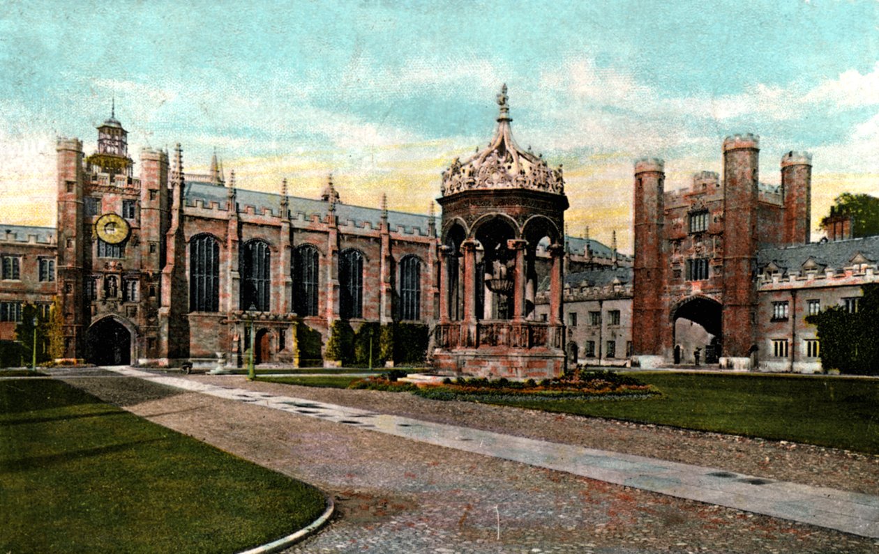 Brunnen des Trinity College, Cambridge, Cambridgeshire, spätes 19. Jahrhundert von Unbekannt