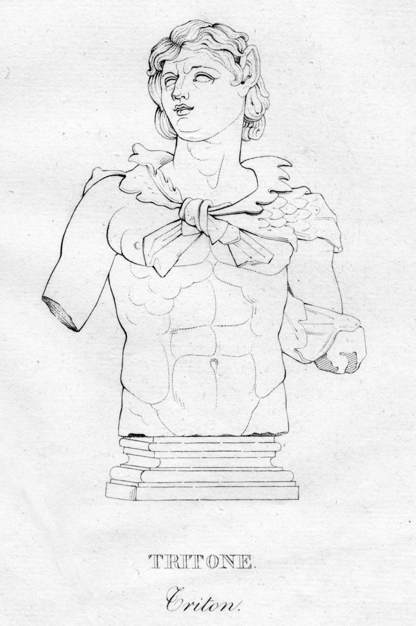 Tritone Triton, ca. 1850 von Unbekannt