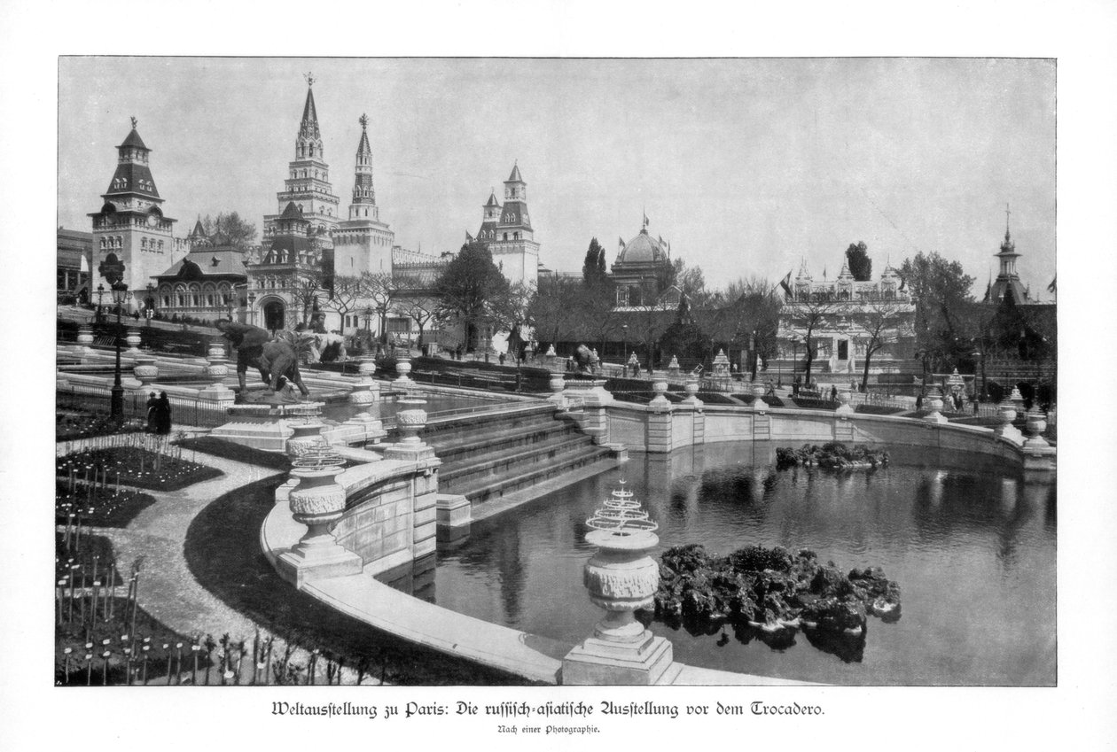 Trocadero, Pariser Weltausstellung, 1889 von Unbekannt