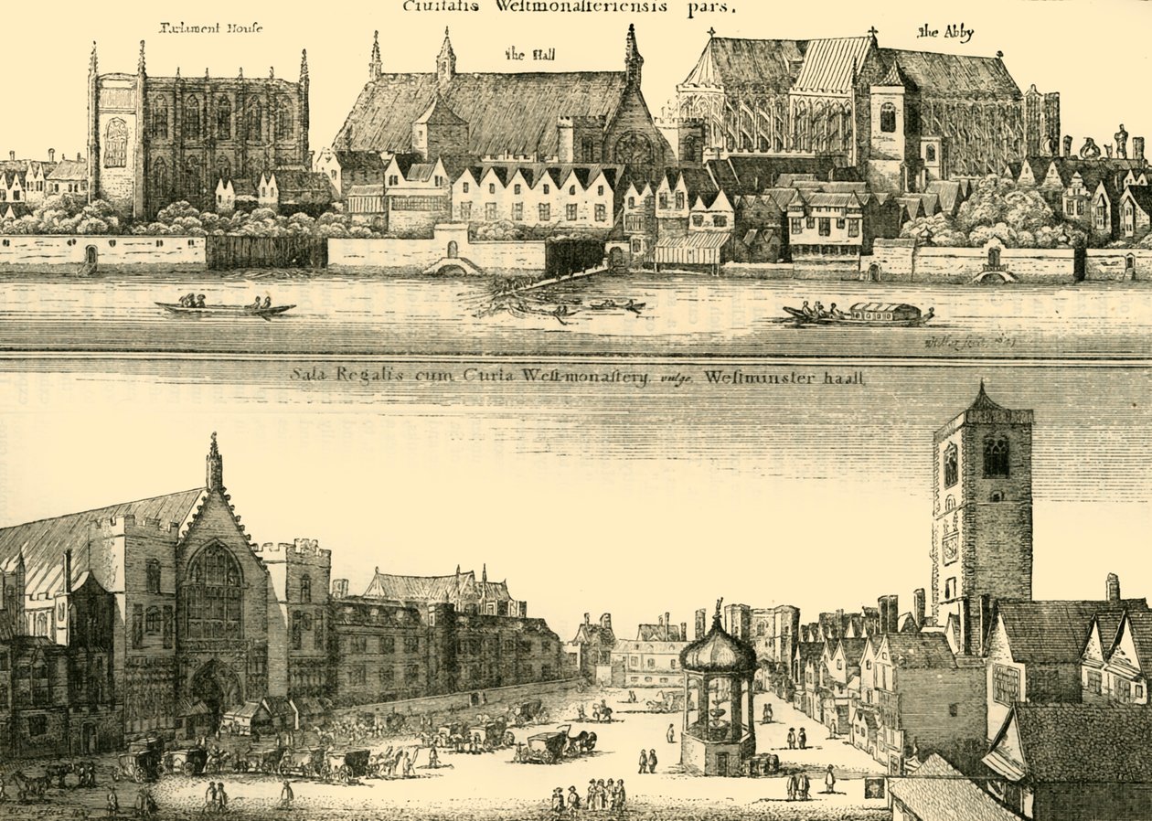 Zwei Ansichten von Westminster von Unbekannt