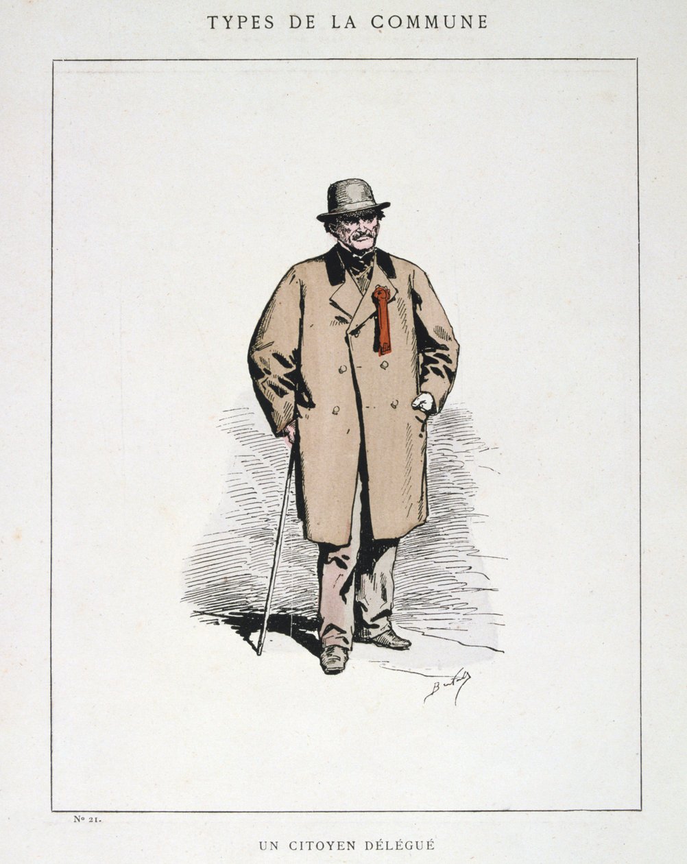 Ein delegierter Bürger, Pariser Kommune, 1871 von Unbekannt