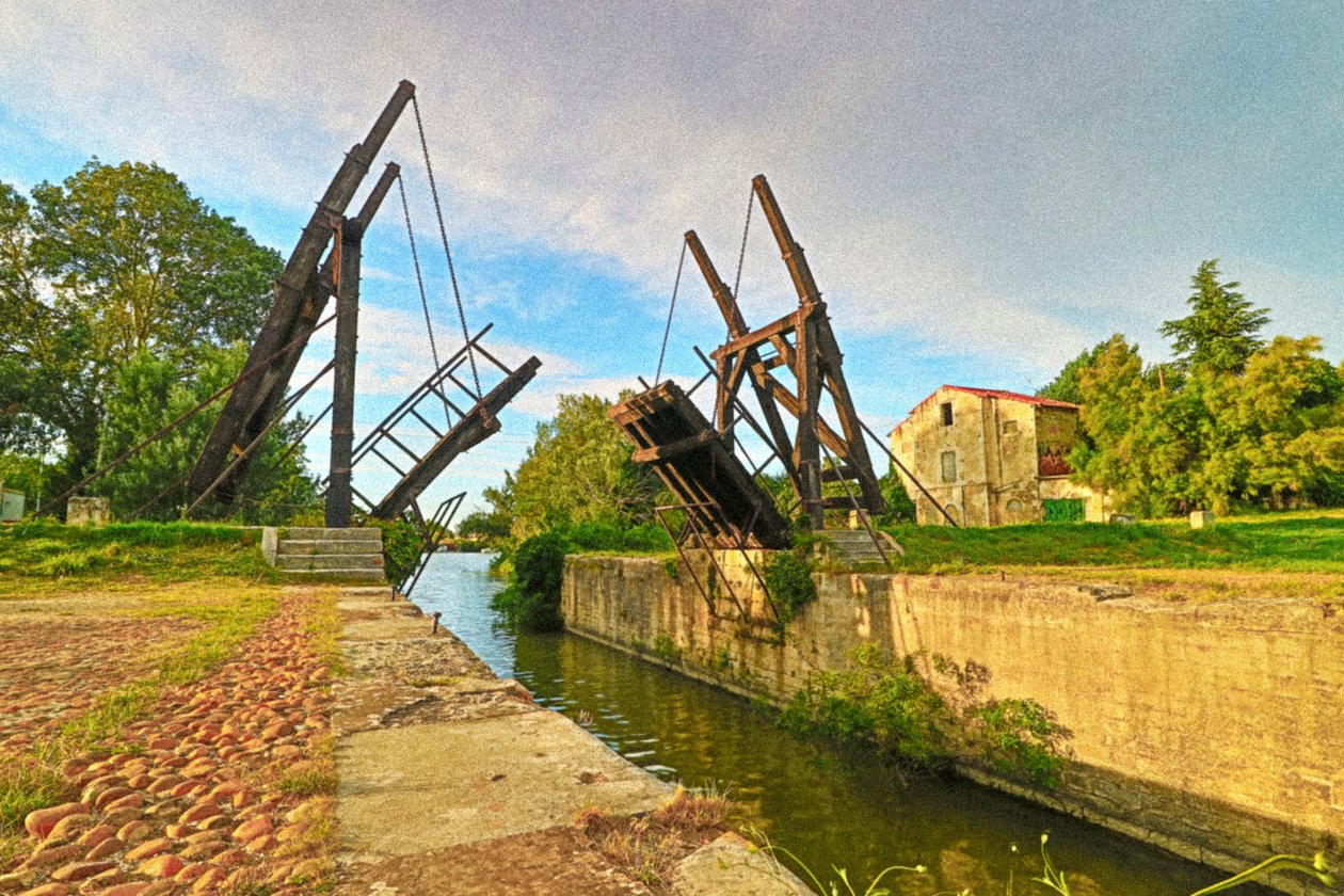 Langloise Brücke in Arles von Unbekannt