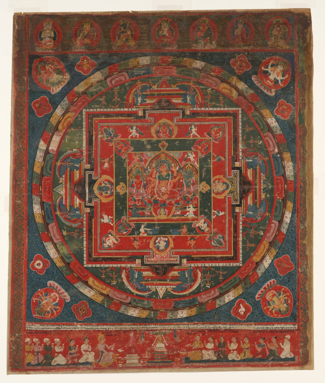 Vasudhara Mandala, datiert auf 1777 Samvat 897 von Unbekannt