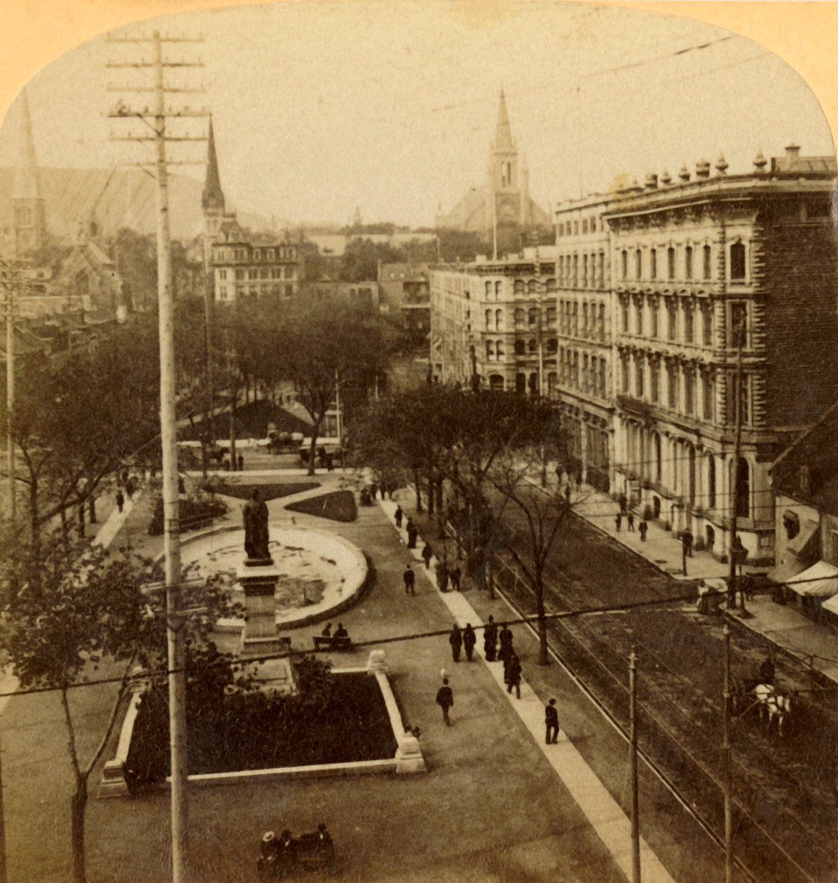 Victoria Square, Montreal, Kanada, 1904 von Unbekannt