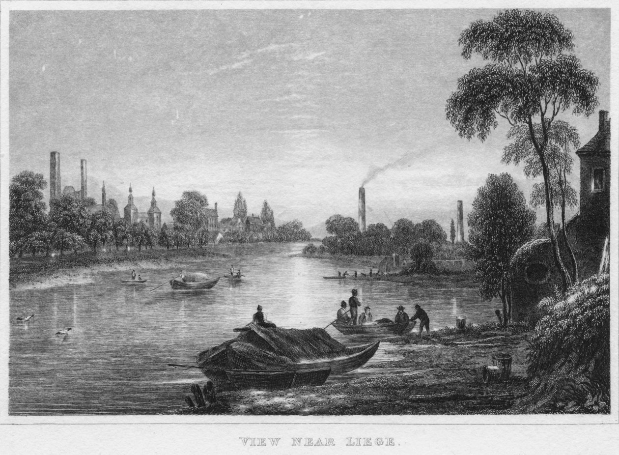 Ansicht bei Lüttich, 1850 von Unbekannt