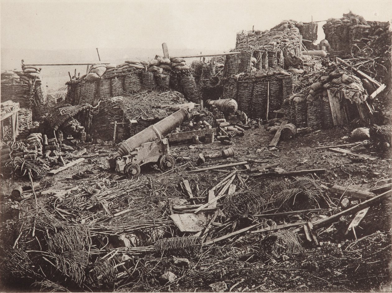 Ansicht des 3. Bastions in Sewastopol, 1856 von Unbekannt
