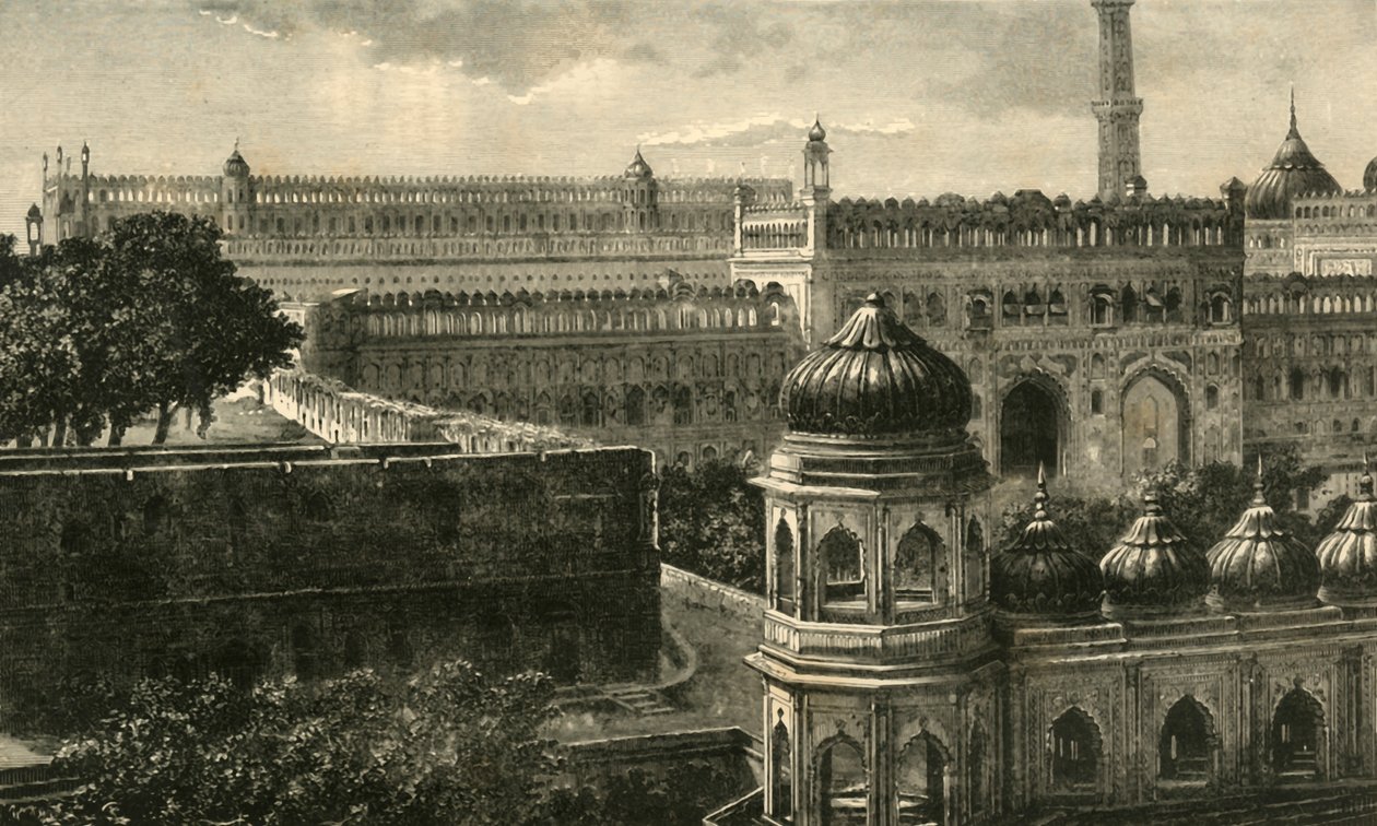 Ansicht des Großen Imambara, Lucknow, 1890 von Unbekannt