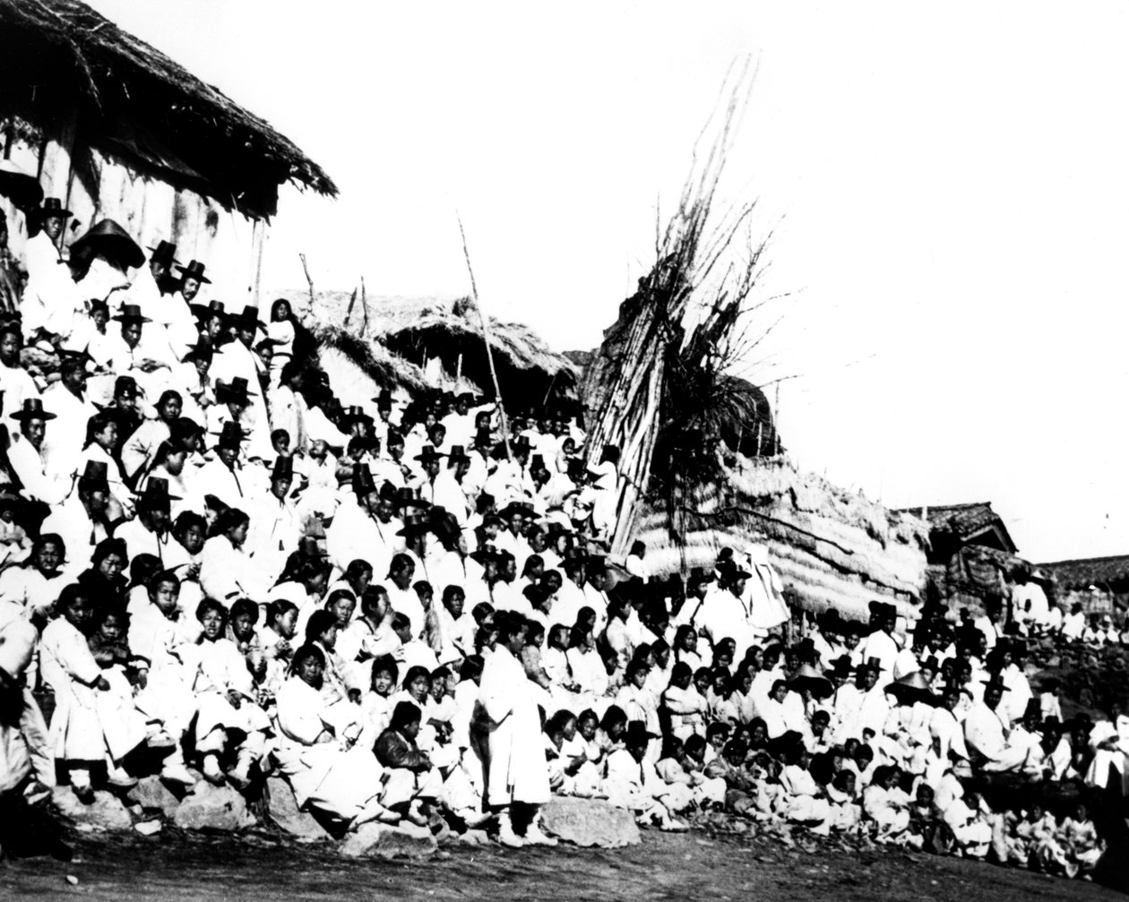 Dorfbewohner, Korea, 1900 von Unbekannt