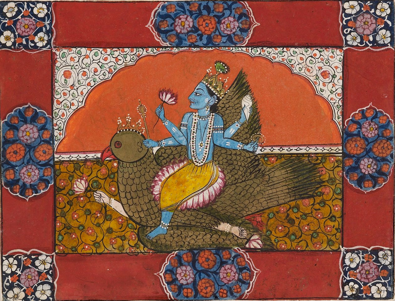 Vishnu auf Garuda, frühes 19. Jahrhundert von Unbekannt