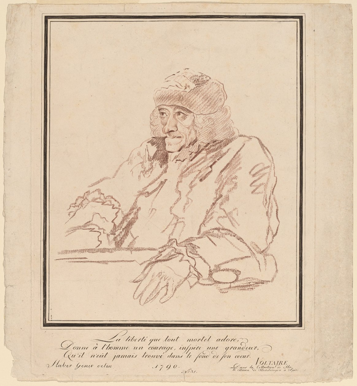 Voltaire, 1790 von Unbekannt