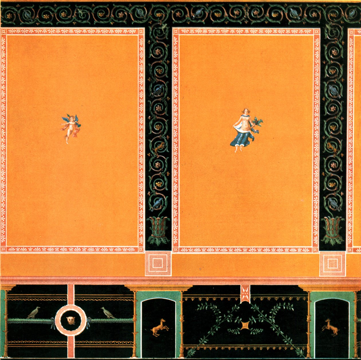 Wanddekoration, Pompeji, Italien, 1928 von Unbekannt