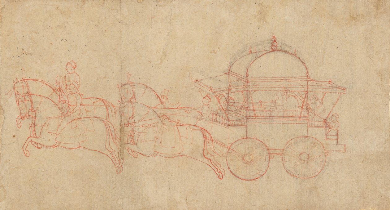 Kriegsschariot, Mitte des 19. Jahrhunderts von Unbekannt