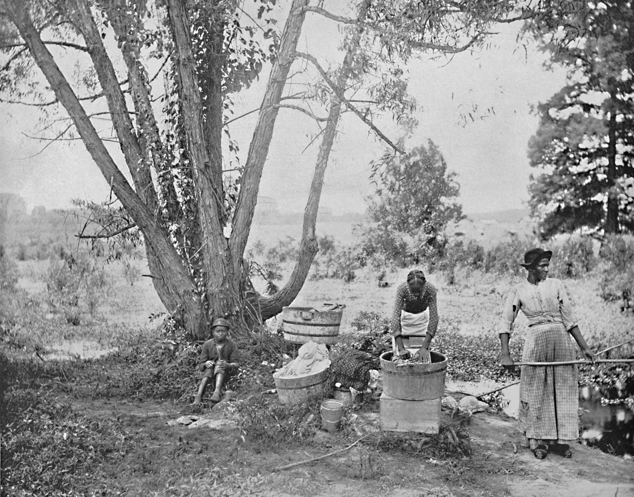 Wäscherinnen, El Paso, Texas, ca. 1897 von Unbekannt