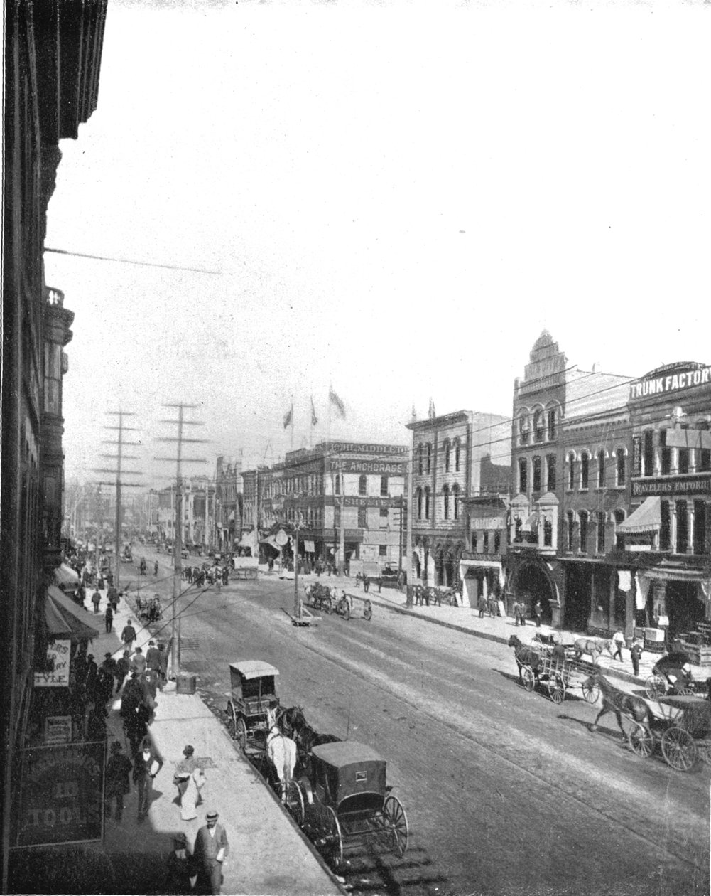 Washington Avenue, Minneapolis, Minnesota, USA, ca. 1900 von Unbekannt