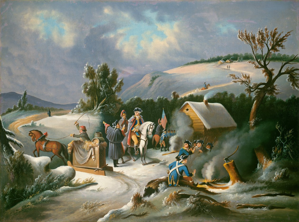 Washington in Valley Forge von Unbekannt