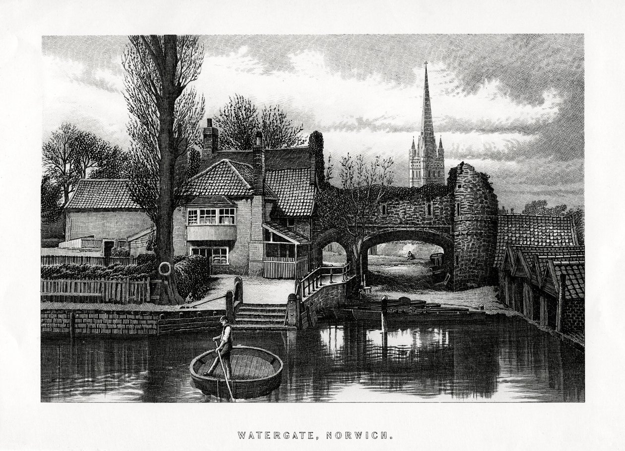 Watergate, Norwich, 1896 von Unbekannt