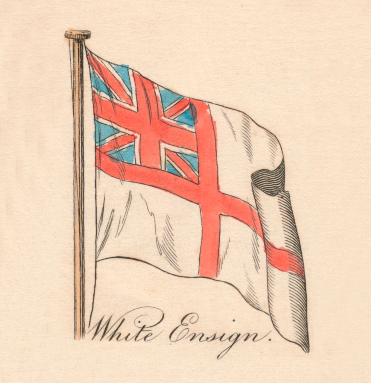 Weiße Flagge, 1838 von Unbekannt