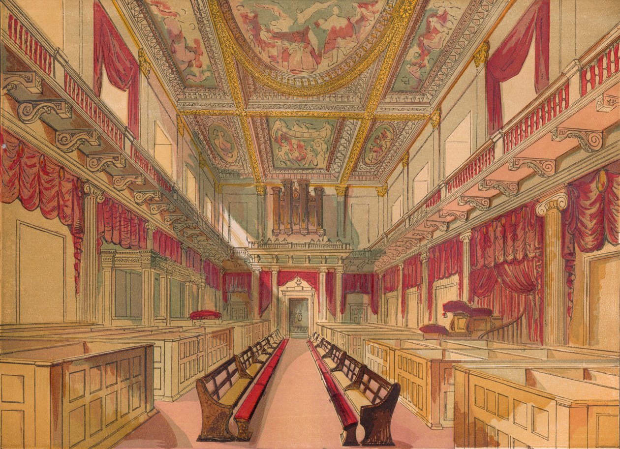 Whitehall Chapel, ca. 1845, 1864 von Unbekannt