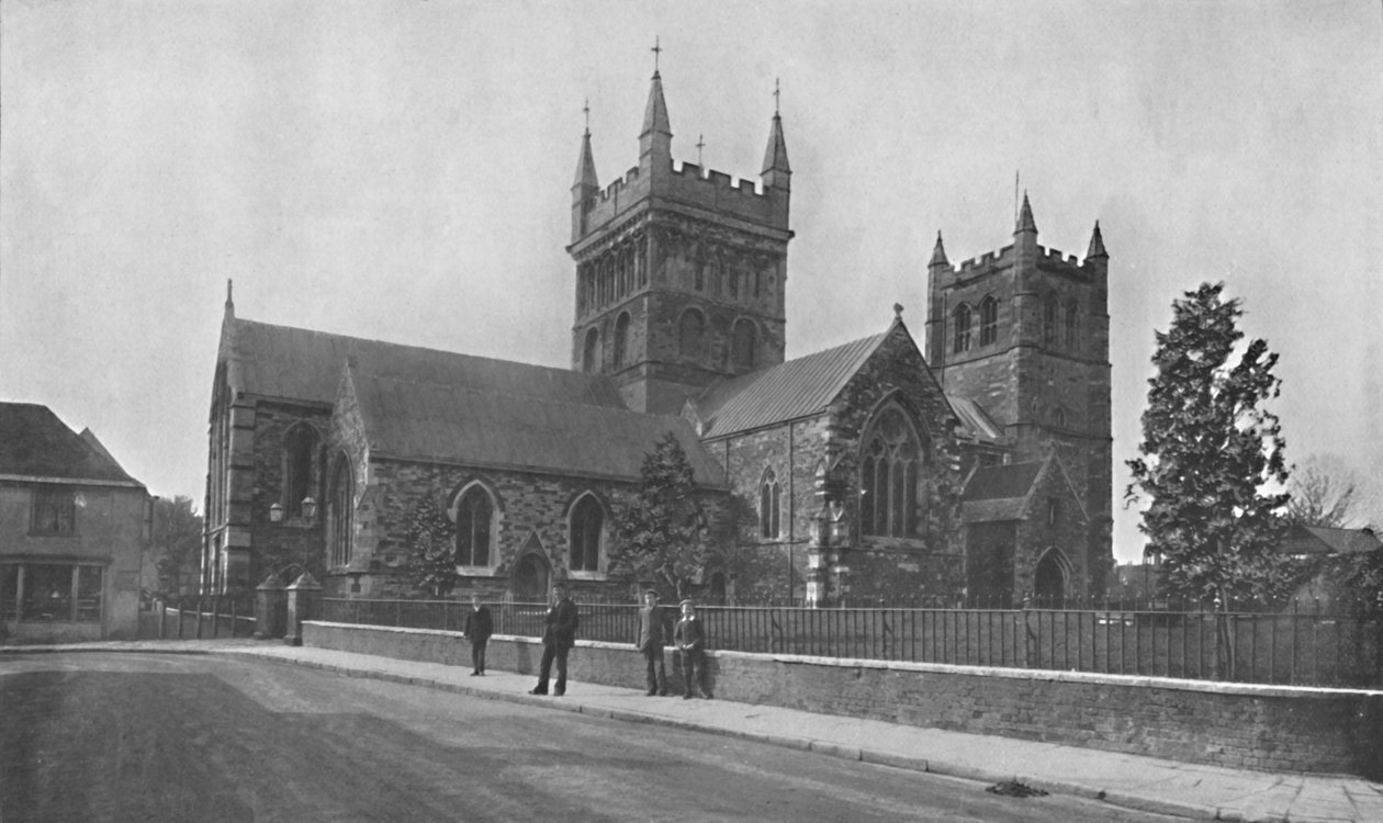 Wimborne Minster, um 1910 von Unbekannt