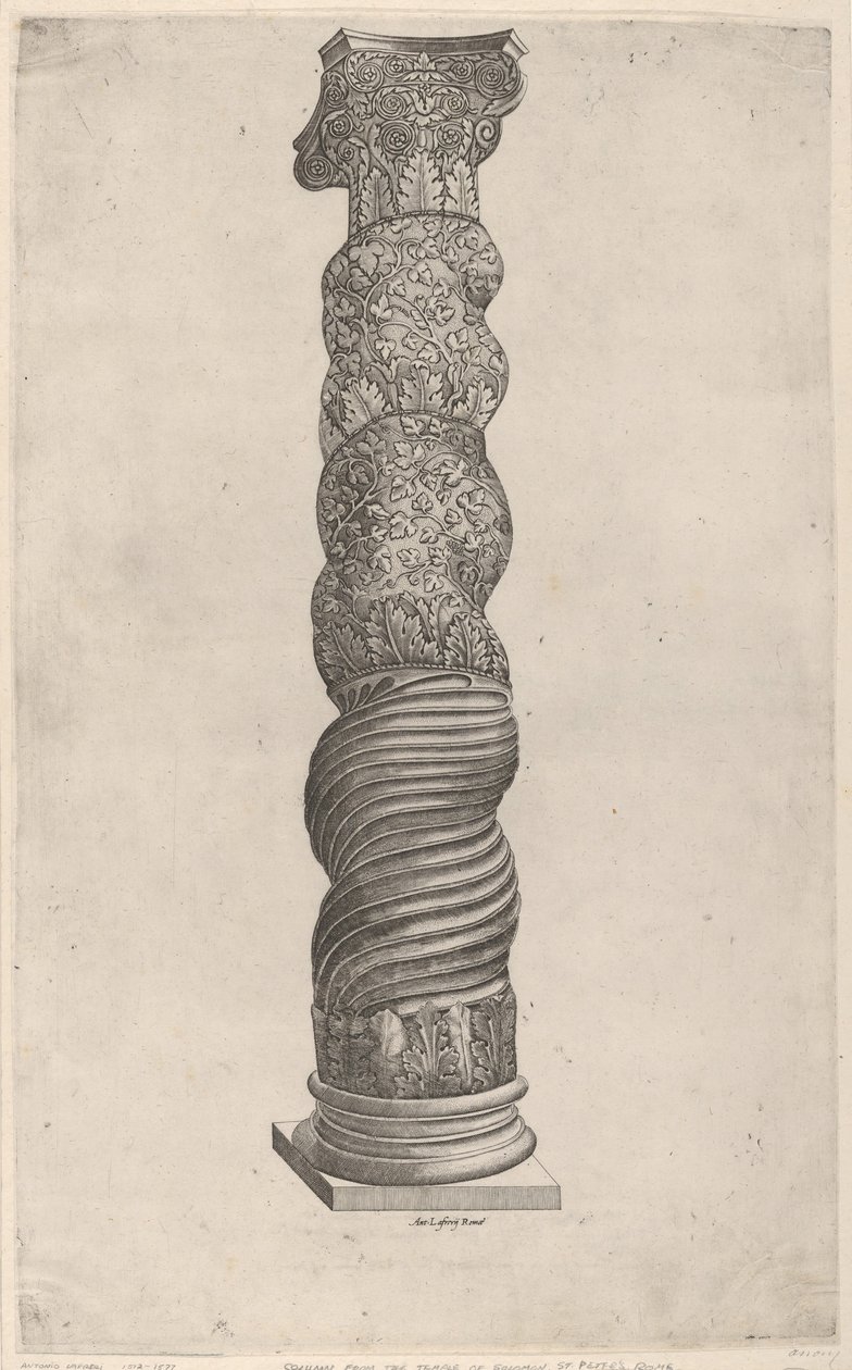 Windende Säule aus dem Petersdom, Rom von Unbekannt