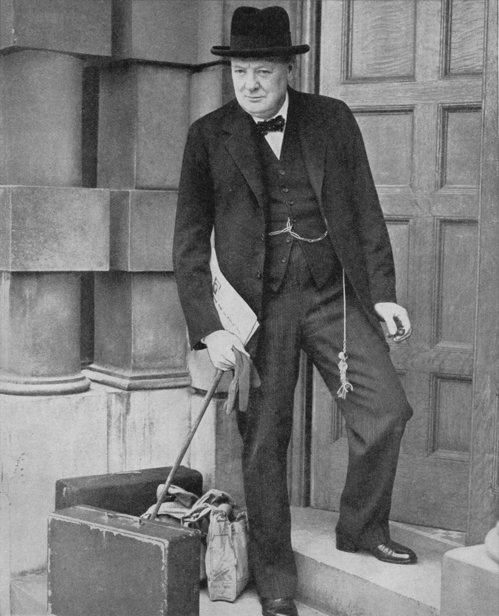 Winston Churchill bei der Admiralität, 1939, 1940 von Unbekannt