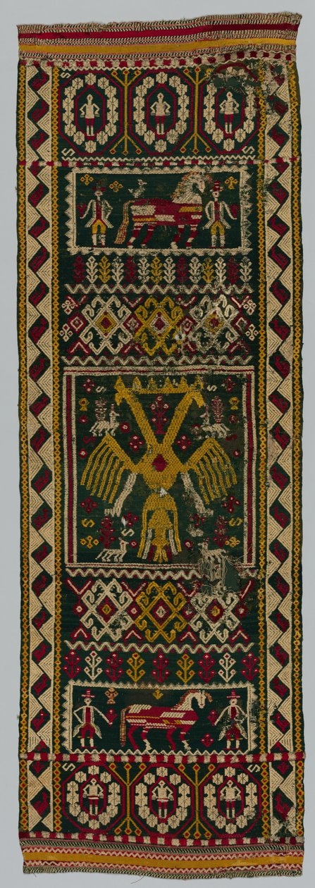 Gewebte Truhe oder Bettdecke, 1700er Jahre von Unbekannt
