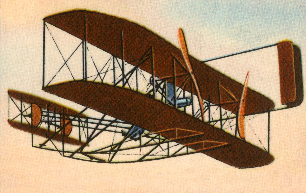 Wright-Brüder-Flugzeug, um 1903, 1932 von Unbekannt