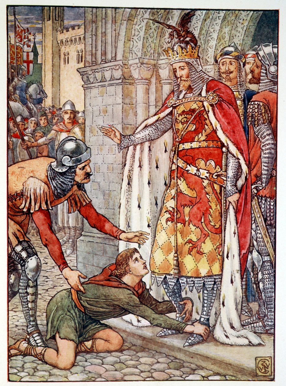 Der junge Owen appelliert an den König, 1911 von Unbekannt