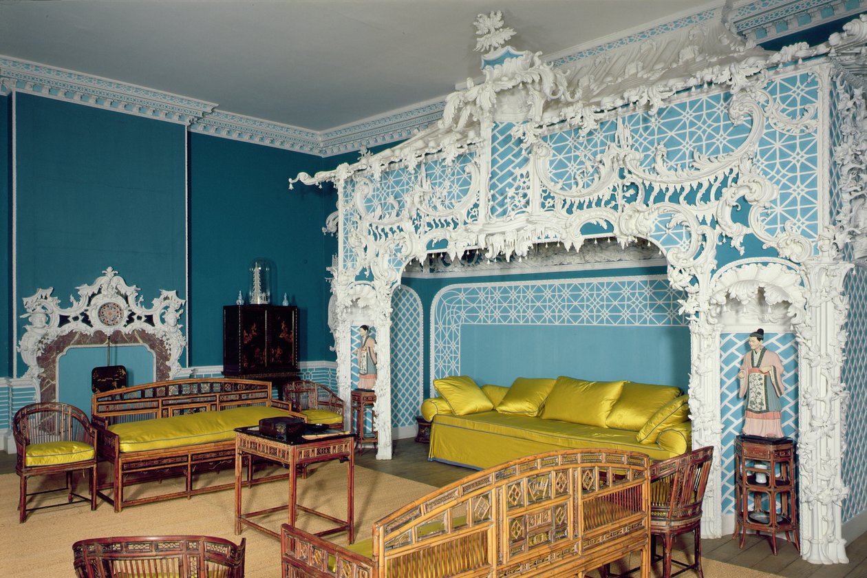 Chinesisches Zimmer, Claydon House, Buckinghamshire von Unbekannt Unbekannt