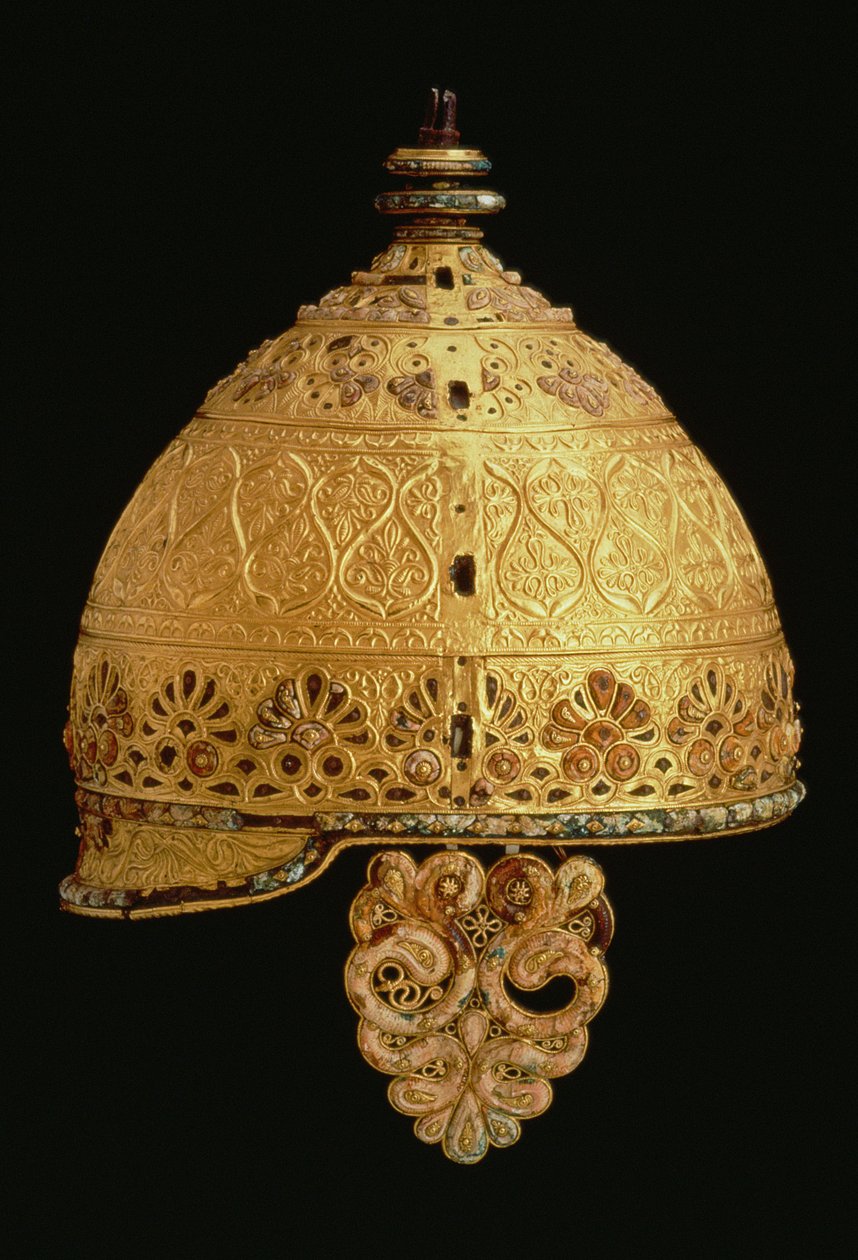 Keltischer Helm, gefunden in Agris, Charante, 4. Jahrhundert v. Chr. von Unbekannt Unbekannt