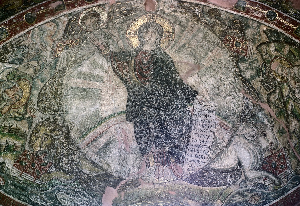 Apsismosaik, Kirche des Osios David von Unbekannt Unbekannt