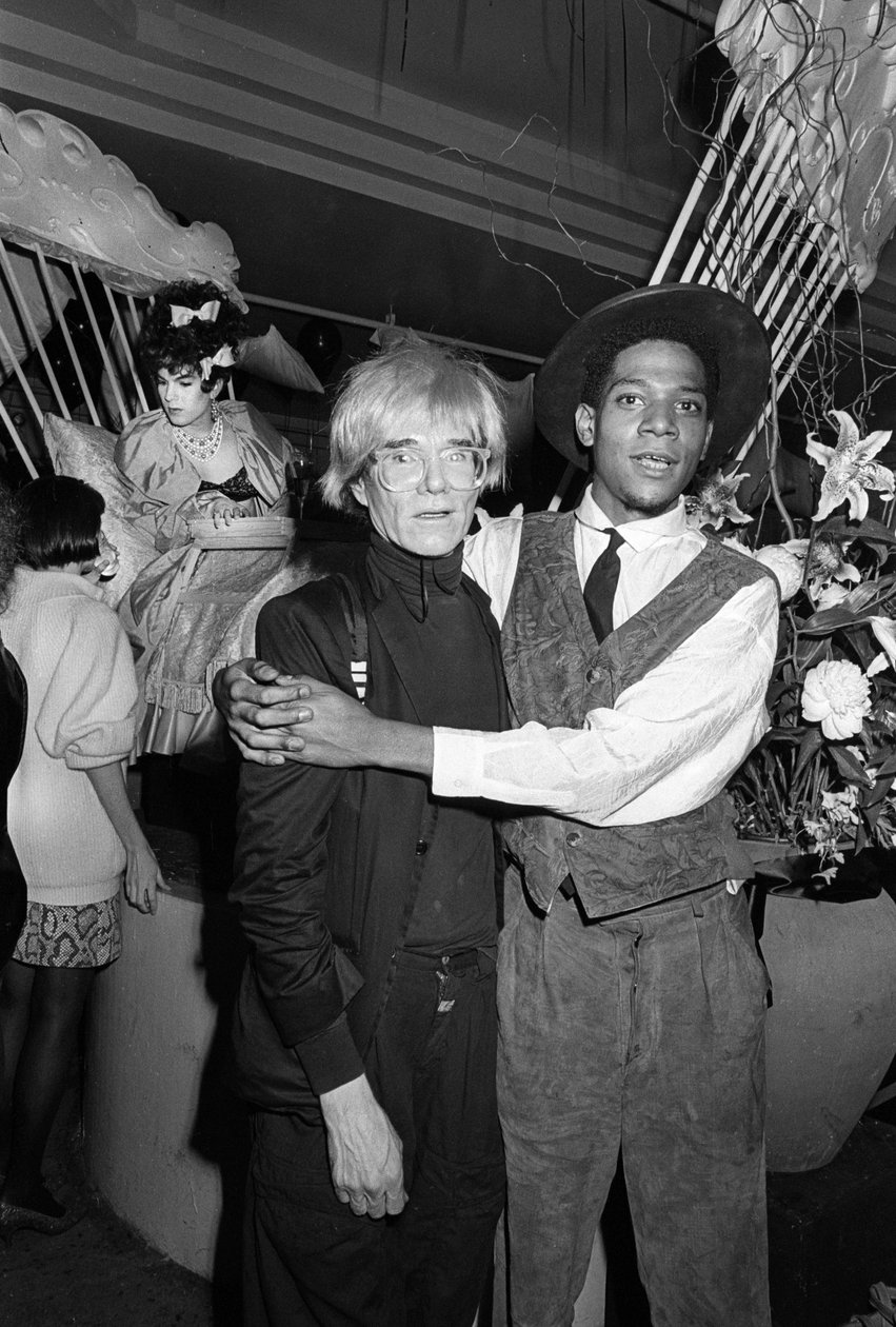 Jean-Michel Basquiat und Andy Warhol, Area, New York, 1984 von Unbekannt Unbekannt