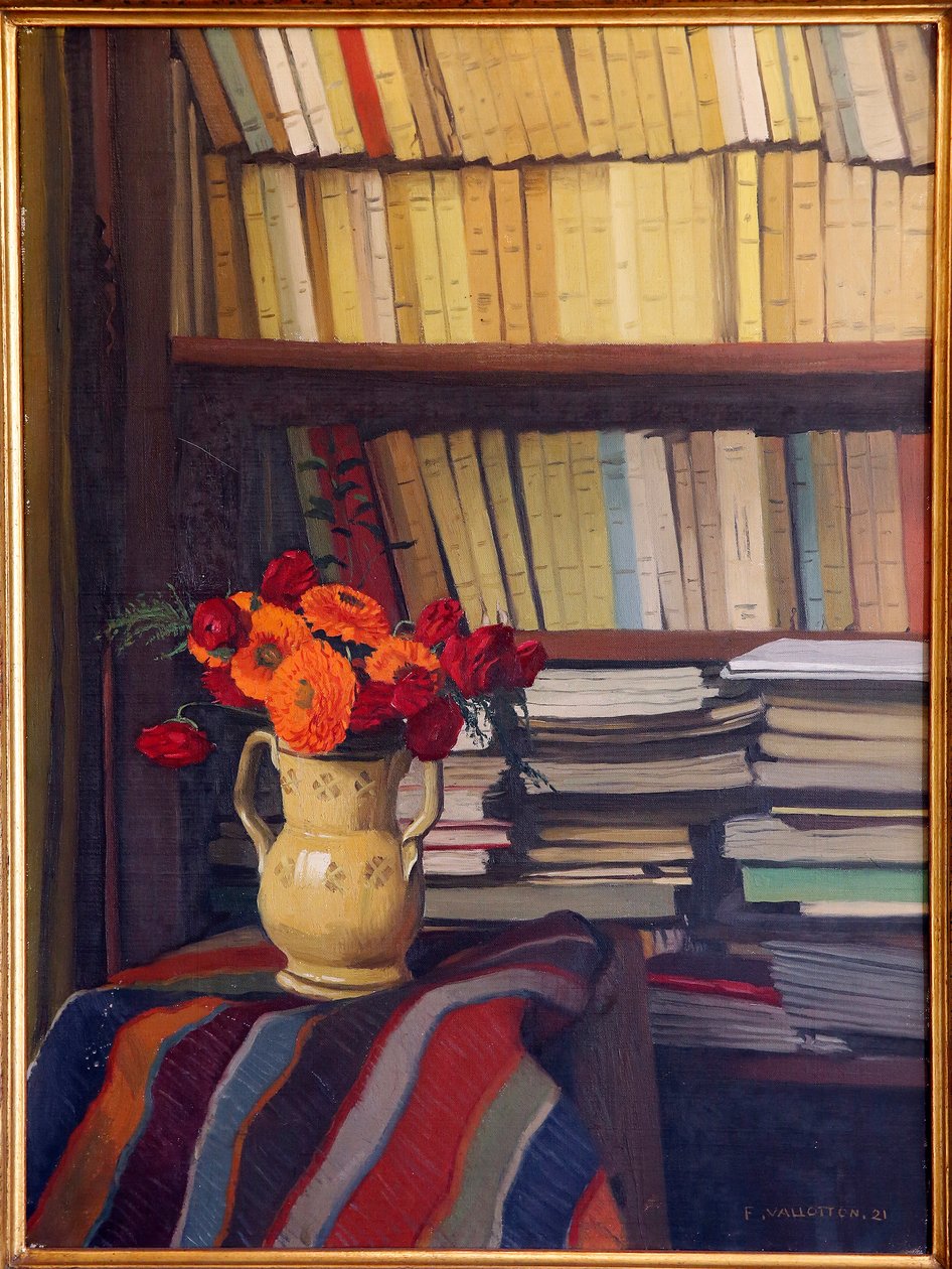 Maurice Denis Museum, Saint Germain en Laye, Frankreich, Felix Vallotton, Die Bibliothek von Unbekannt Unbekannt