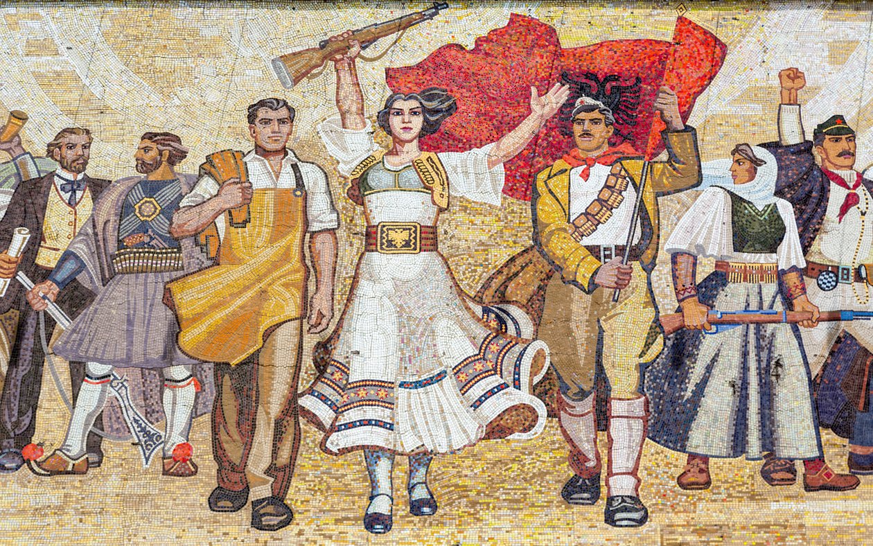 Mosaik der albanischen Geschichte, Tirana, Albanien von Unbekannt Unbekannt